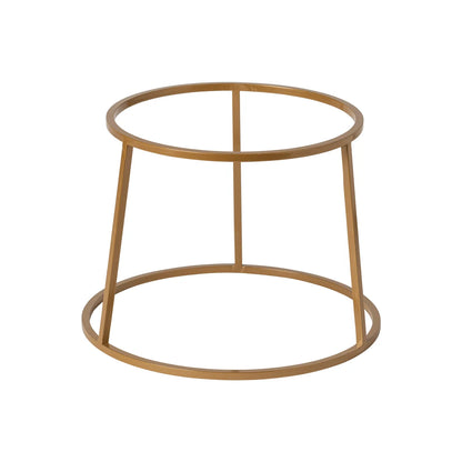 Pedestal Alto Redondo Dorado D23.8 cm H16.4 cm