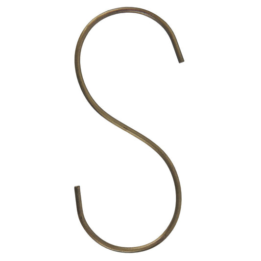 Gancho en S Color Bronce H:10 cm