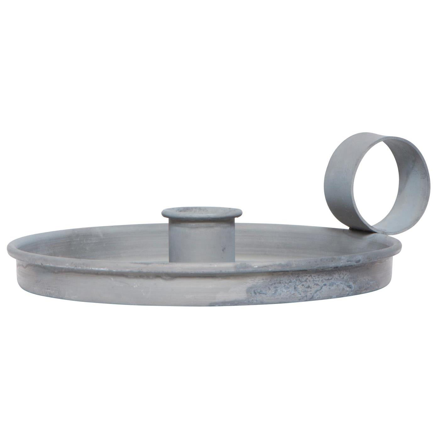 Candelabro Gris H: 5 Ø: 13 cm