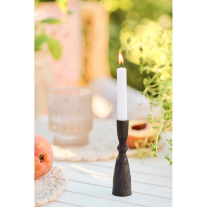 Candelabro Negro Vela taper H: 10,4 Ø: 2,5 cm