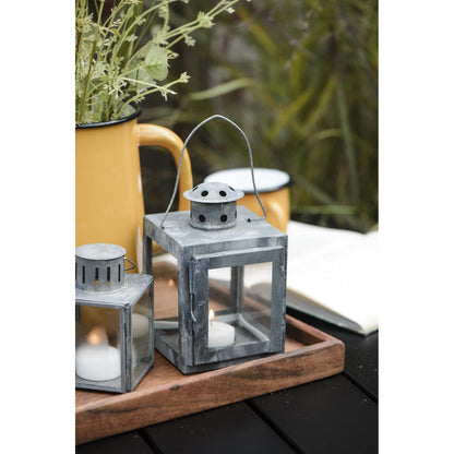 Fanal Portavela Metál Tealight H: 15 L: 9,5 cm
