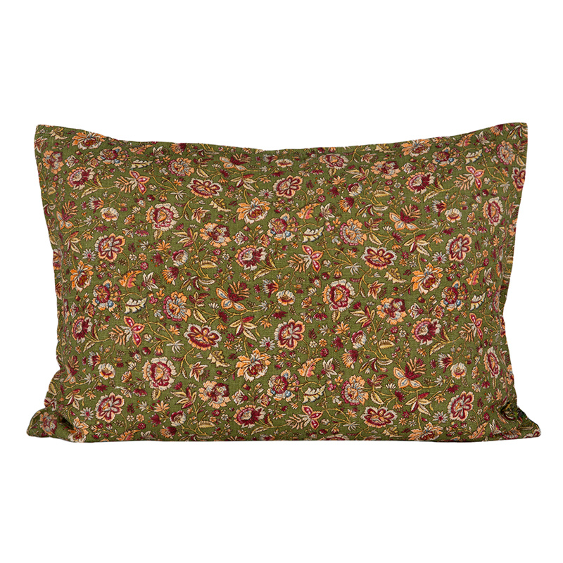 Funda Cojín Lino Samara Kaki 50x70 cm