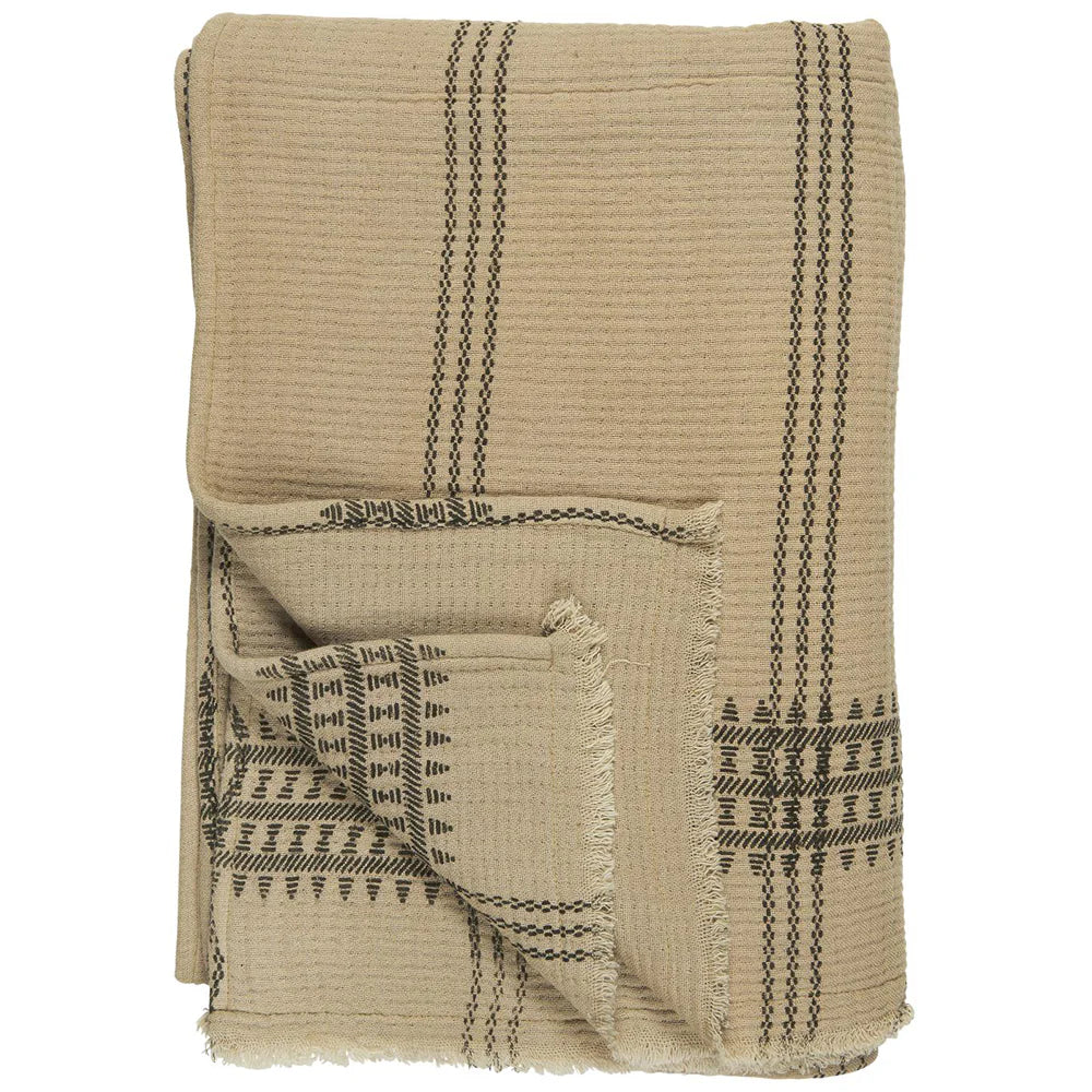 Manta Navajo Crema/Negro