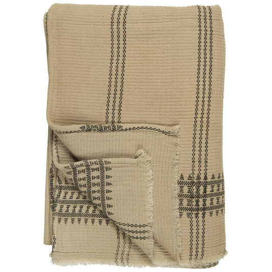 Manta Navajo Crema/Negro