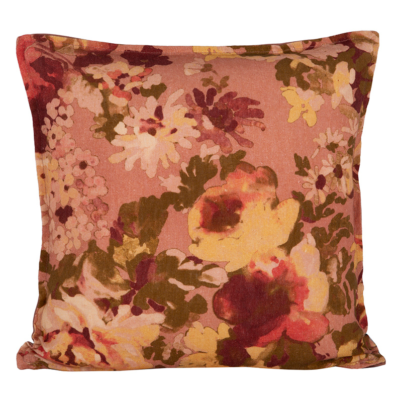 Funda Cojin Lino Bologne Mocaccino 45x45 cm