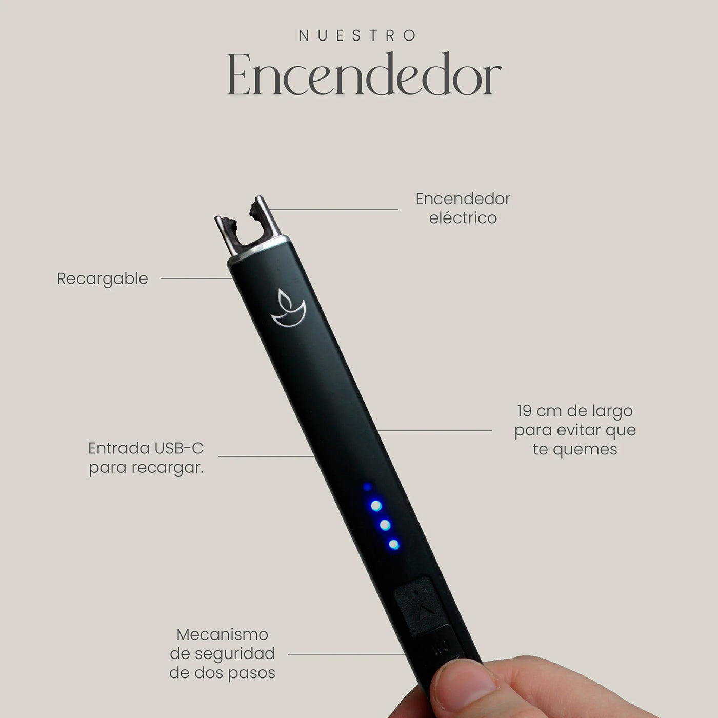 AURA Encendedor Eléctrico AT1E