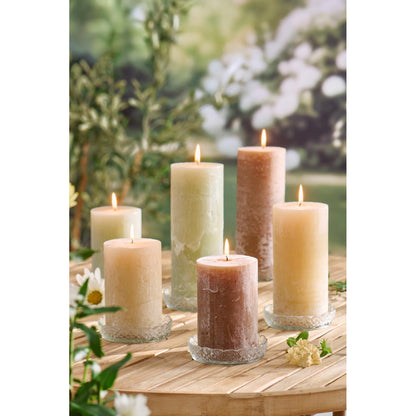 Vela Rústica Fog Ø: 9,6 H: 20 cm