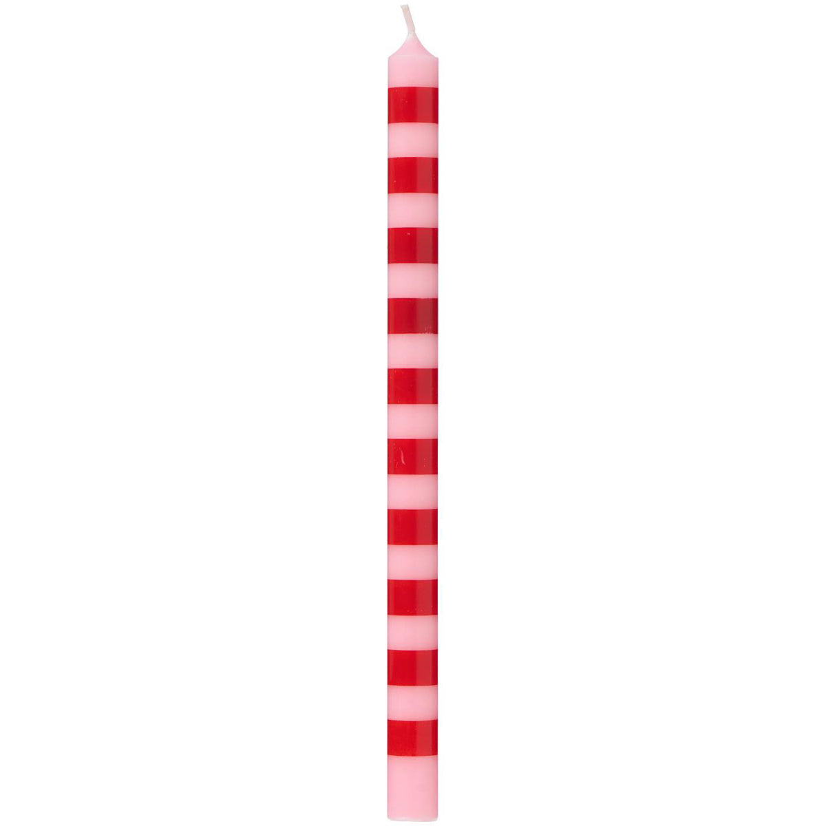Vela Taper Bicolor Roja/ Rosado Ø:1.3 H: 20 cm