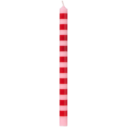 Vela Taper Bicolor Roja/ Rosado Ø:1.3 H: 20 cm