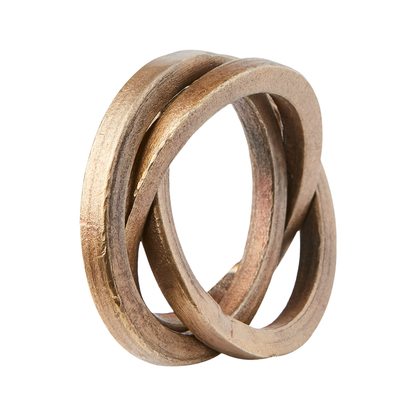 ODIN Servilletero, set de 4, Color latón