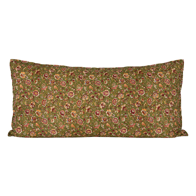 Funda Cojín Lino Samara Kaki 55x110 cm
