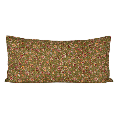 Funda Cojín Lino Samara Kaki 55x110 cm