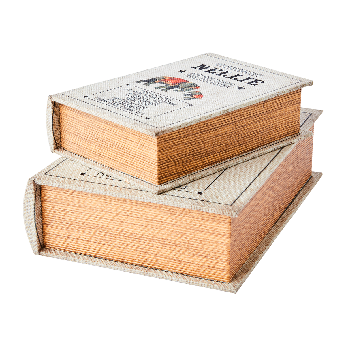 Brooke Caja Natural Elefante Large