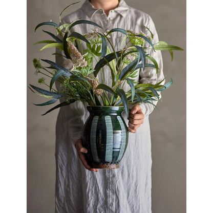 Florero Frigg Verde, L23xH26xW19 cm