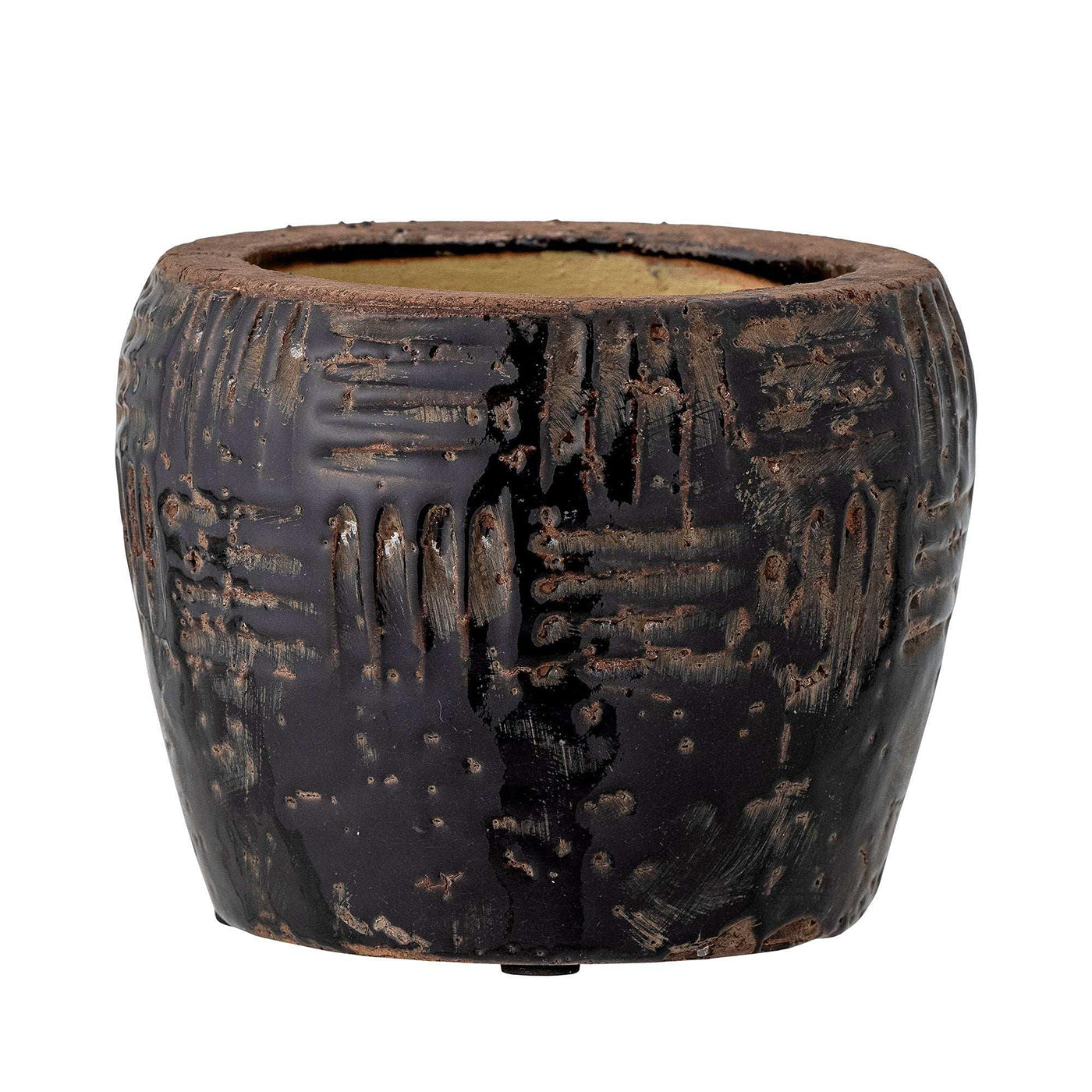 Florero Muan Negro, Ø14xH11 cm