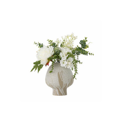 Bouquet Flores Lustre Blancas, Ø23xH43 cm