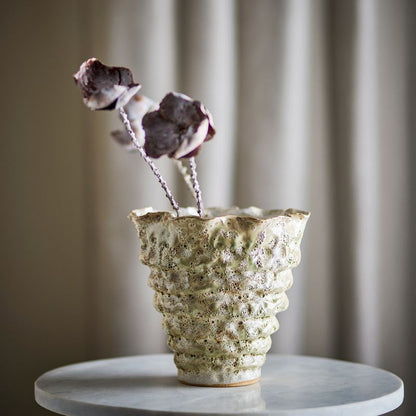 Florero Colleen Blanco, Ø22,5xH21 cm