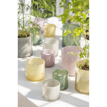 Florero / Pot Venecia Vidrio Gris H: 10 cm