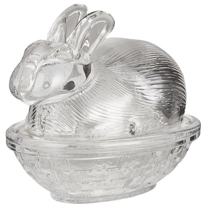 Conejo de Vidrio con Tapa