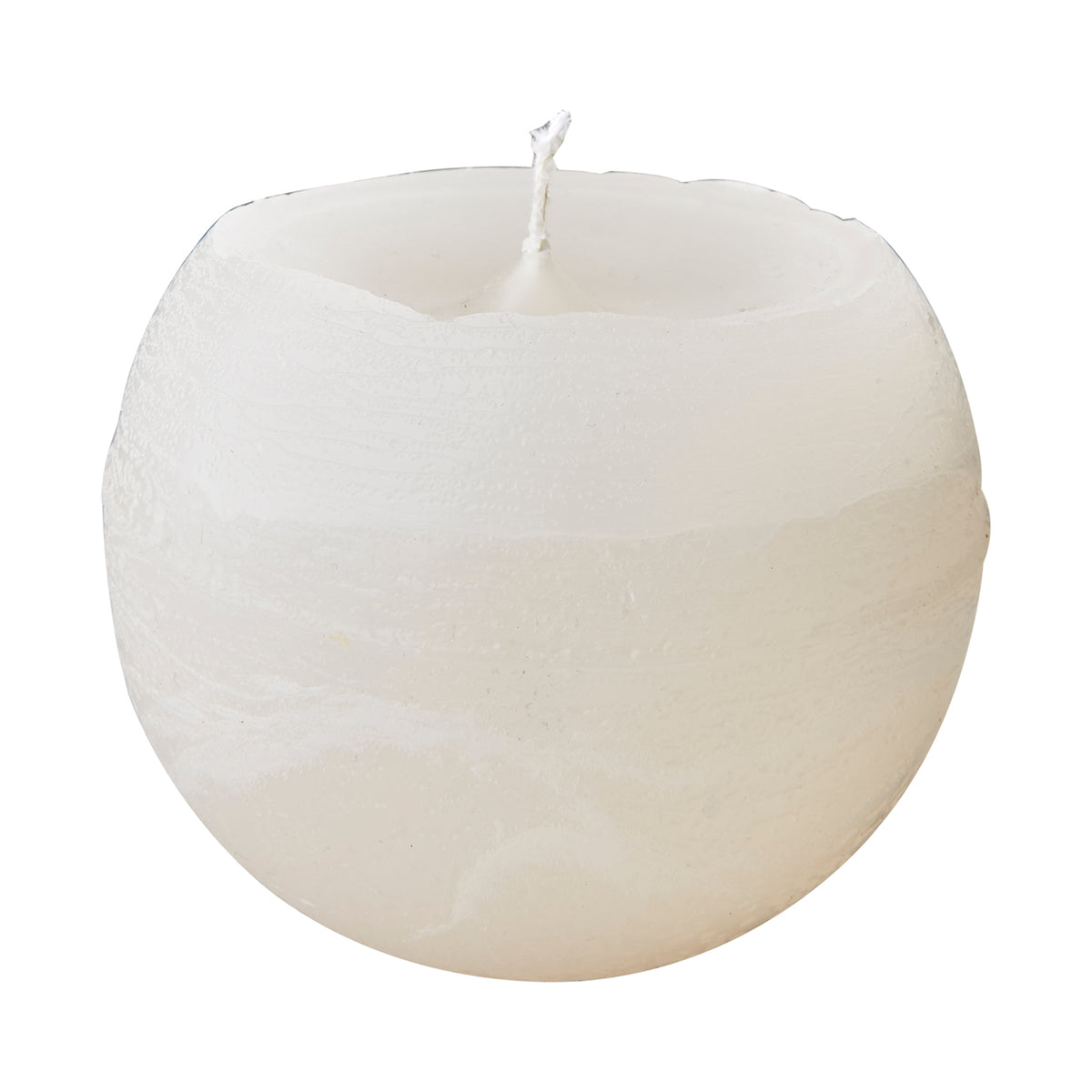 Vela COTE NORD Esférica Ivory, M Ø10 cm x H9 cm