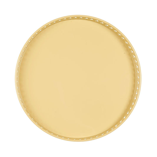 Bandeja Metal Café Claro con Borde Ø: 36,5 cm