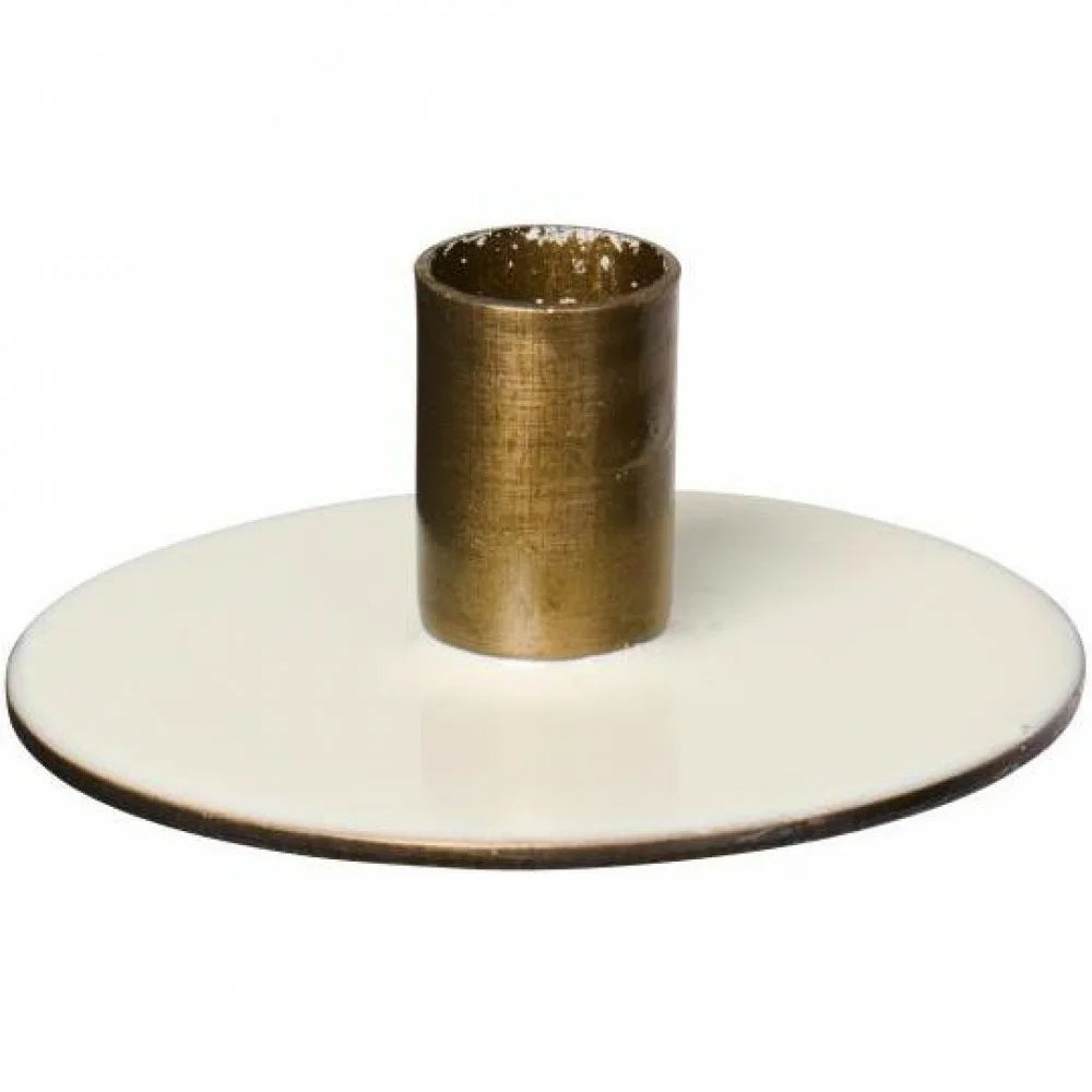 Candelabro Metálico Bicolor Vela Taper