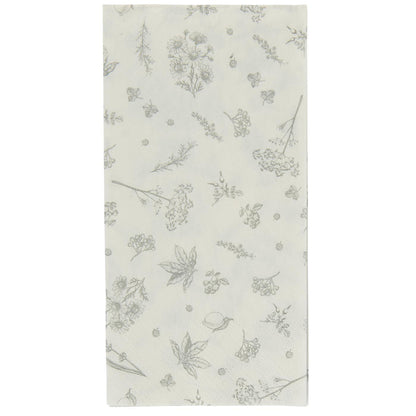 Servilletas Diseño Elementos Naturales Grey 16 unidades de 10x20 cm