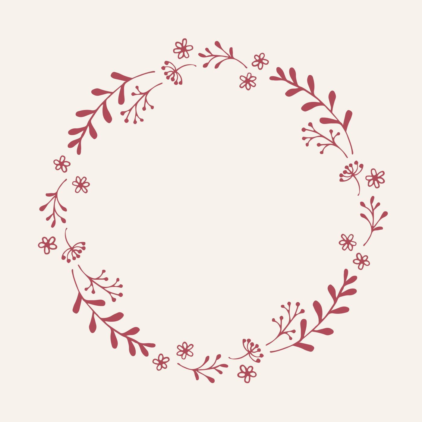 Servilletas con Diseño Guirnalda Roja 50 unidades de 20x20 cm