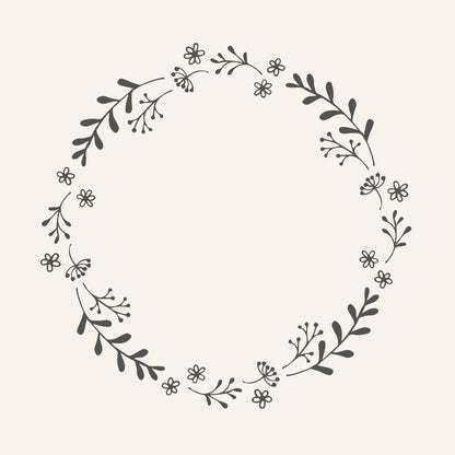 Servilletas con Diseño Guirnalda Negra 50 unidades de 20x20 cm