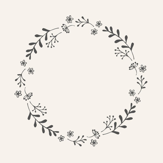 Servilletas con Diseño Guirnalda Negra 50 unidades de 20x20 cm