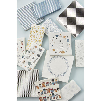 Servilletas con Diseño Guirnalda Azul 50 unidades de 20x20 cm