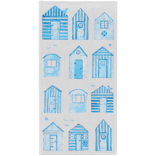 Servilletas Diseño Casas de Playa, 16 unidades de 10x20 cm