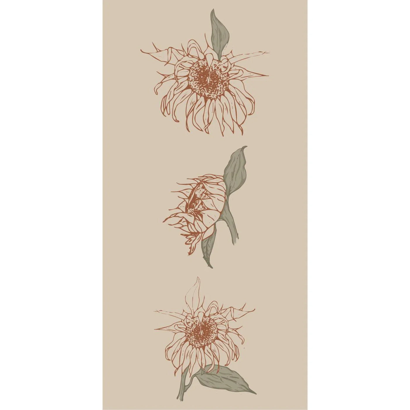 Servilletas Diseño Sunflower 16 unidades de 10x20