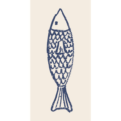 Servilletas Diseño Fish, 16 unidades de 10x20 cm