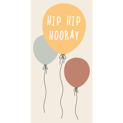 Servilletas Diseño Hip Hip Hooray 16 unidadess de 10x20 cm