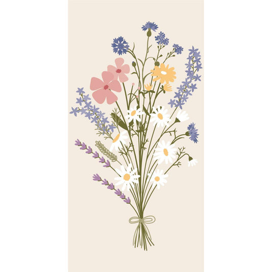 Servilletas Diseño Summer Bouquet, 16 unidades de 10x20 cm
