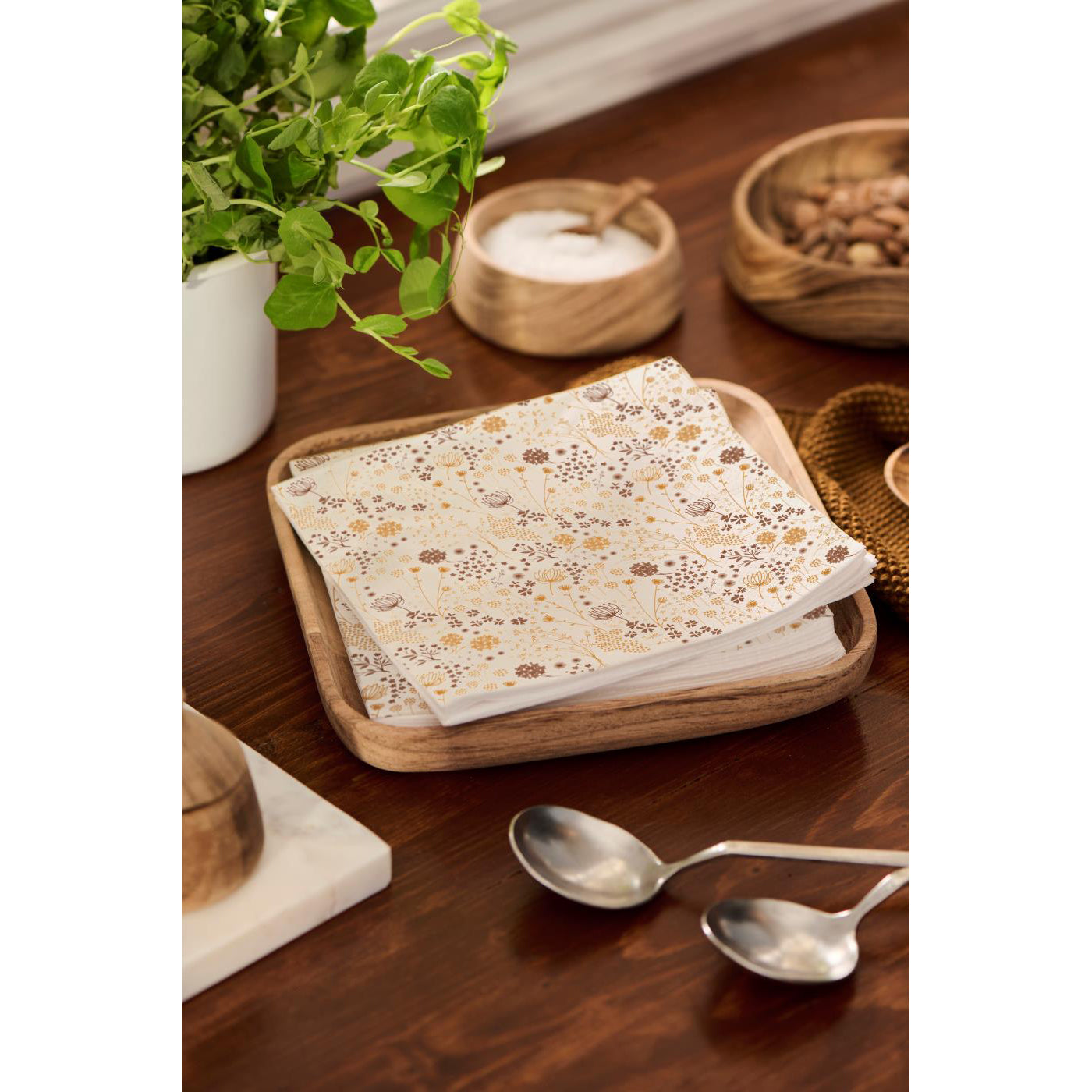 Servilletas Flores de Otoño 20 unidades de 16,5x16,5 cm