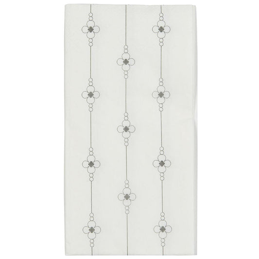 Servilletas con Diseño Flores Charbon 16 unidades de 10x20 cm