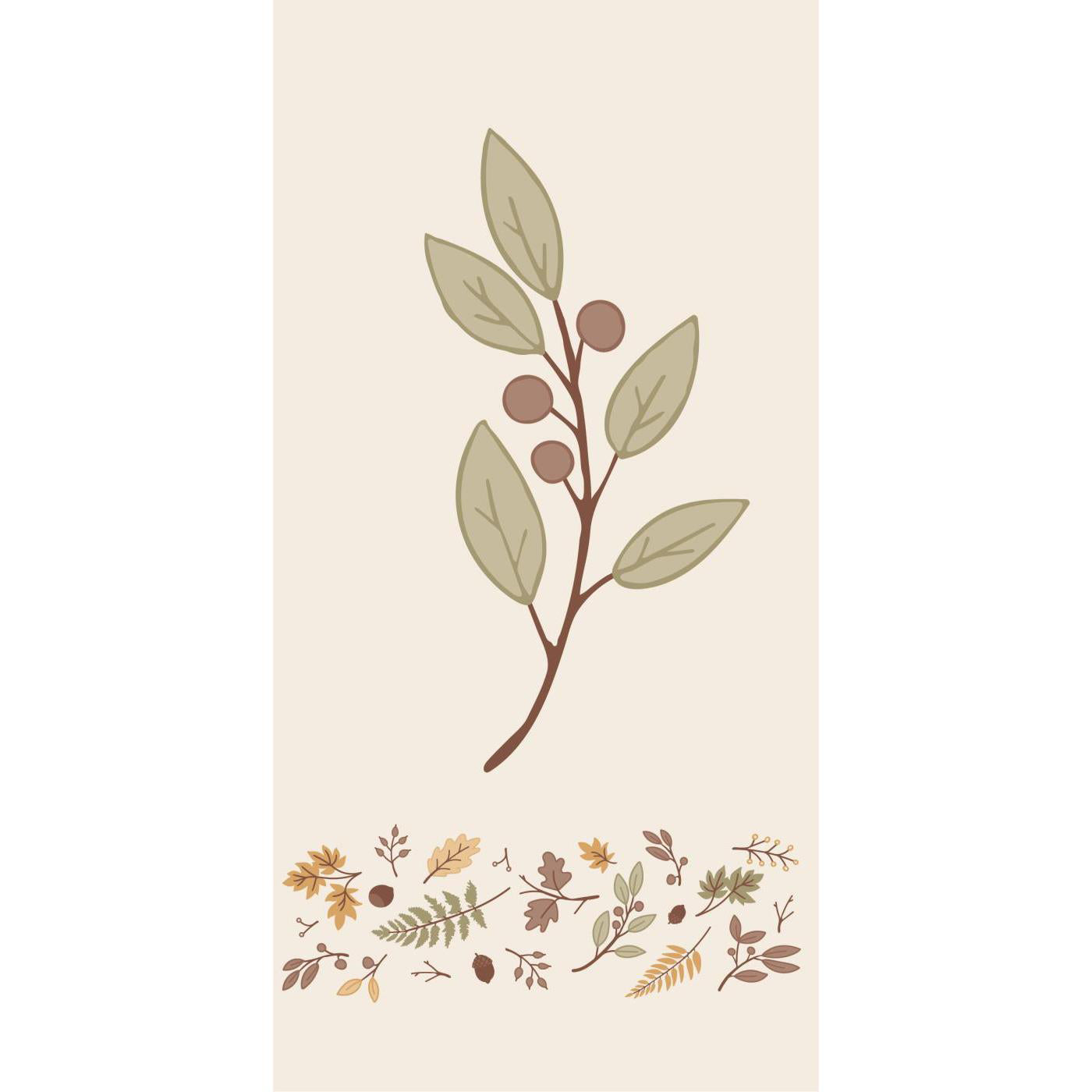 Servilletas Diseño Rama Olivo 16 unidades de 10x20 cm