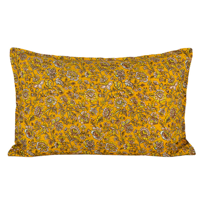 Funda Cojin Lino Samara Ocre 40x60 cm