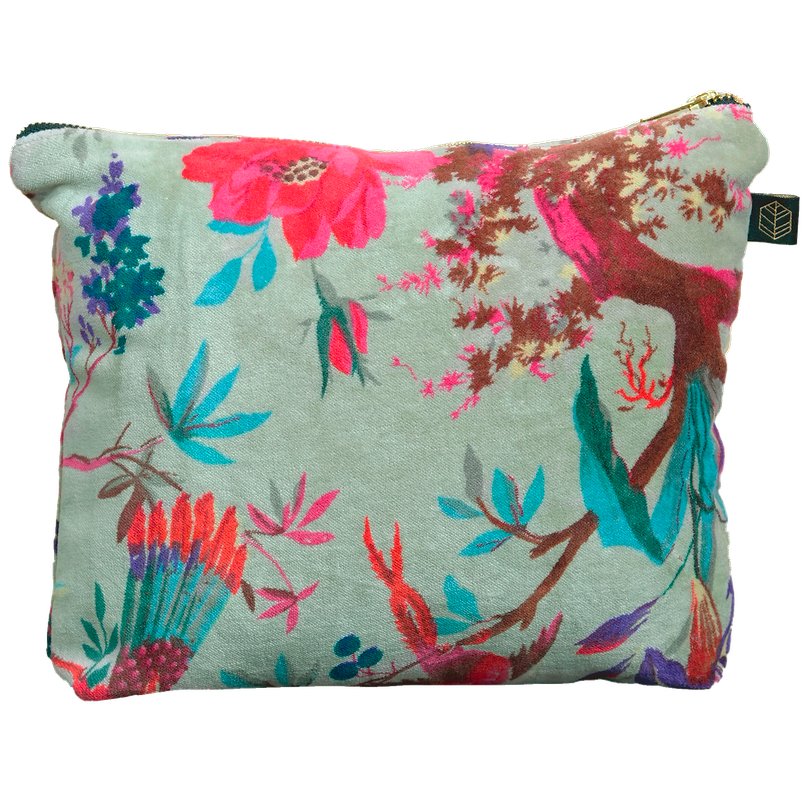 Estuche Velvet Birdy Celadon