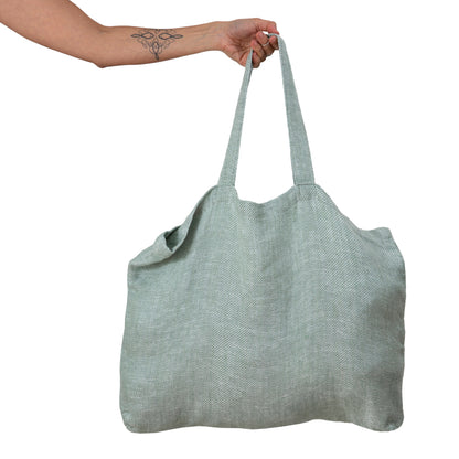 Bolso Lino Cuba Celadon