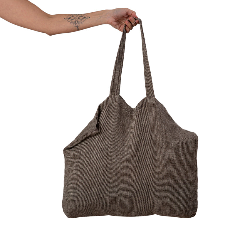 Bolso Lino Cuba Charbon