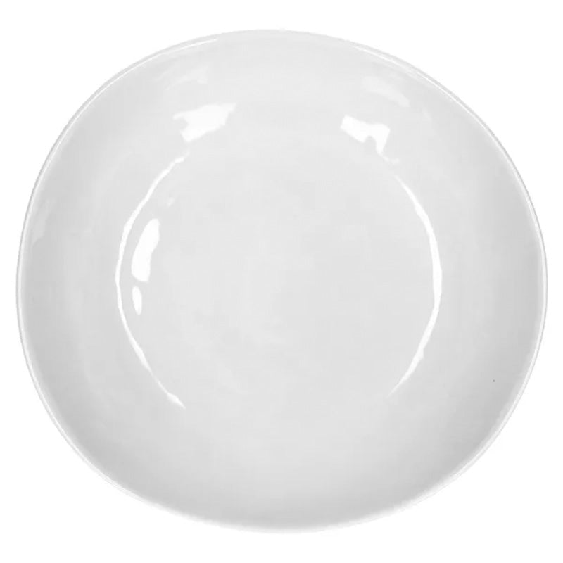 Loza Porcelino Blanco Ovalado Set de 4 Bowl de Sopa 17 cm