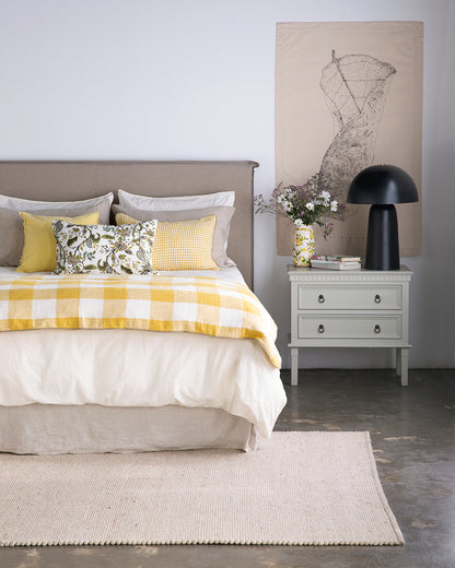 Funda Cojín Lino Piana Paille 45x45 cm