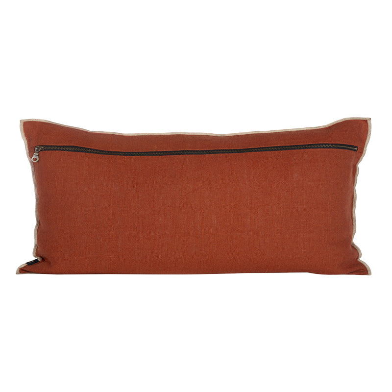 Funda Cojín Lino Chennai Brick 55x110 cm