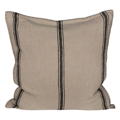 Funda Cojin Niza Natural/Negro 45x45 cm