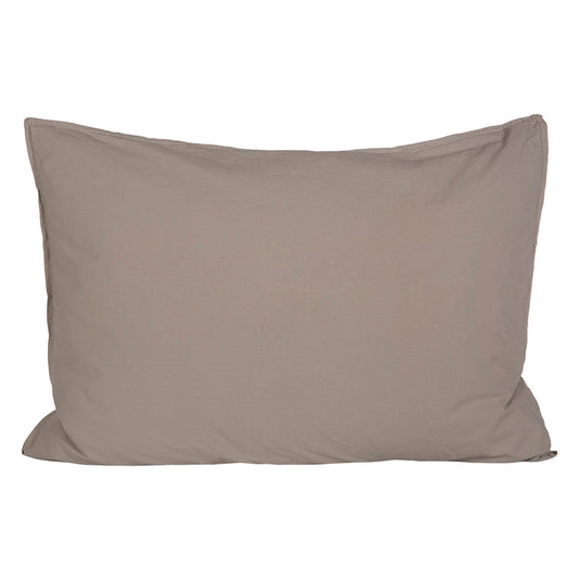 Funda Almohada Algodón Percal  Grey