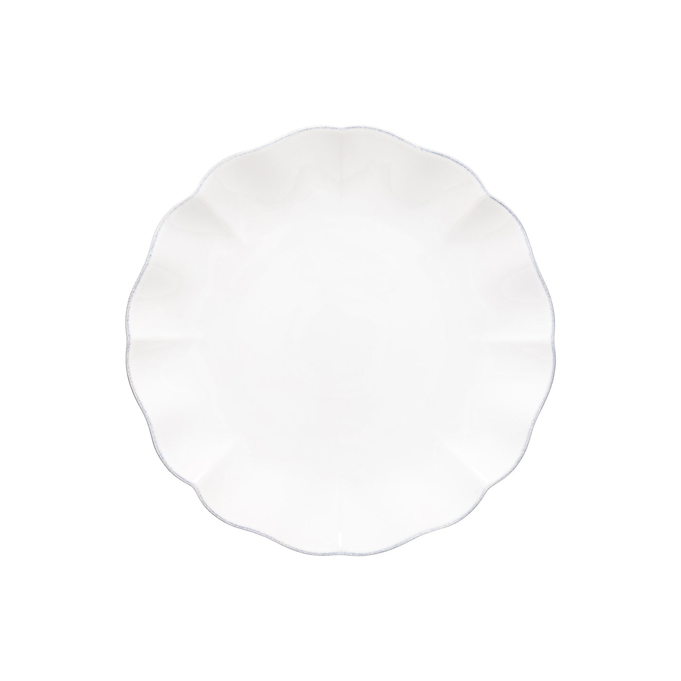 Set 6  Platos Grandes ROSA 28 cm Blanco