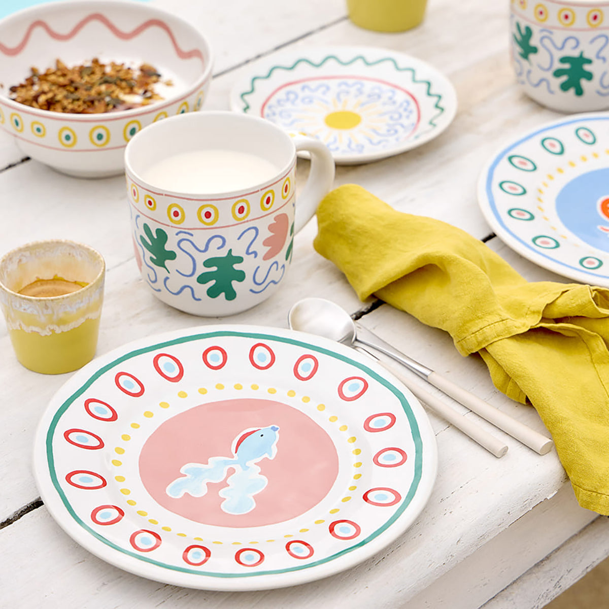 Salad/Dessert plate 22 cm, SUMMER BLISS, Guppy